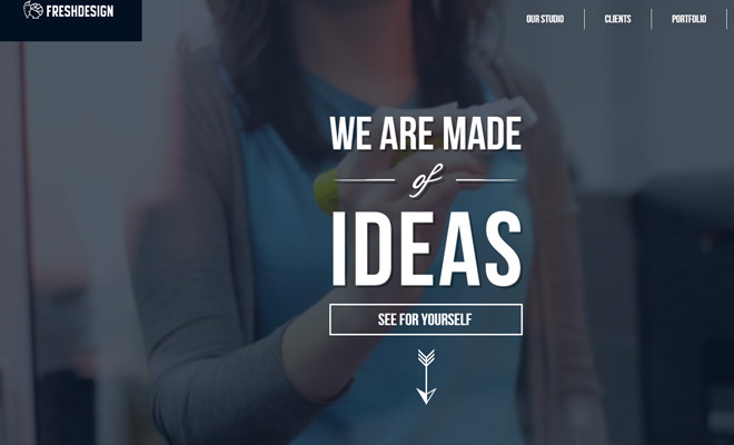 fresh design agency studio website