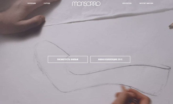 monsorr design website homepage