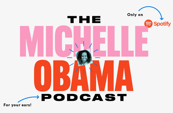 Michelle Obama Podcast New Logo Design